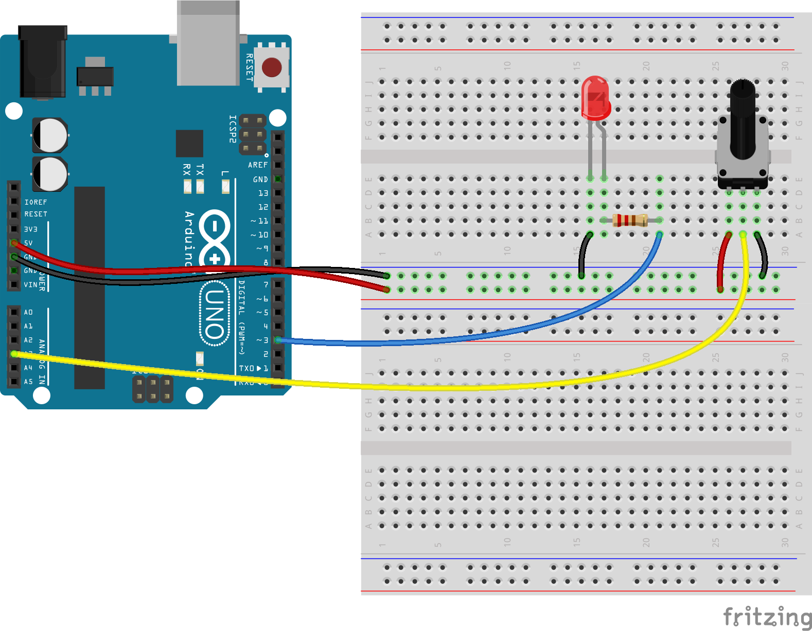 LED Brightness Example